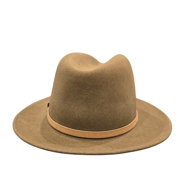 Bailey Mens Vintage Glen Crushable Furlite Hat Brown Wool Wide Brim Classic L - Picture 3 of 12